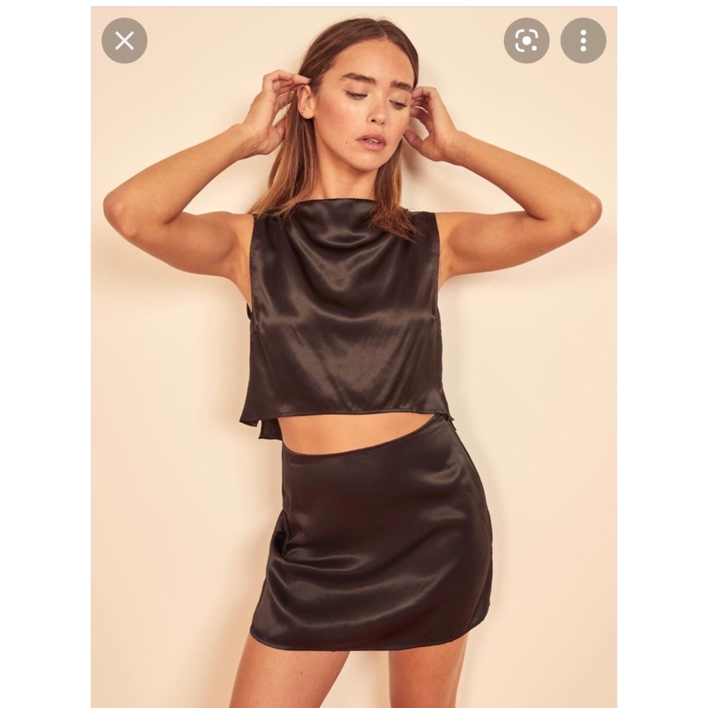 Reformation Declan two piece black XS